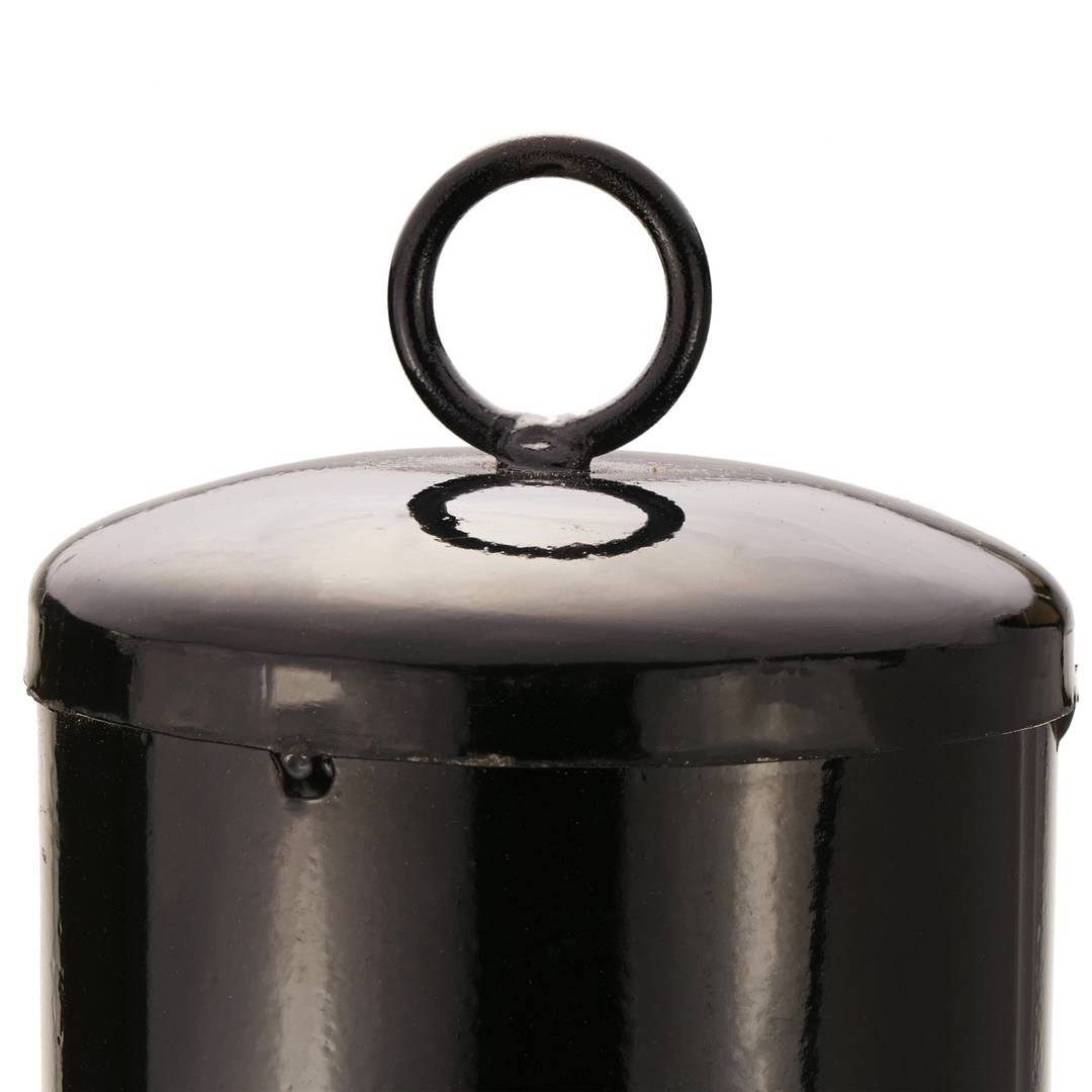Genagelt Metall-Poller mit abnehmbaren Sockel 12x50 cm 1-pack