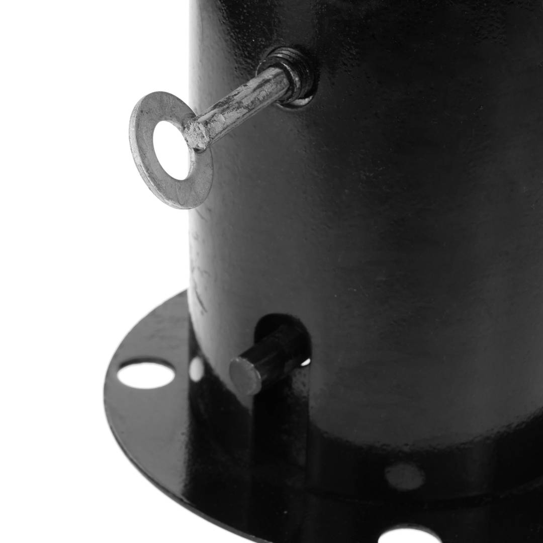 Genagelt Metall-Poller mit abnehmbaren Sockel 12x50 cm 1-pack