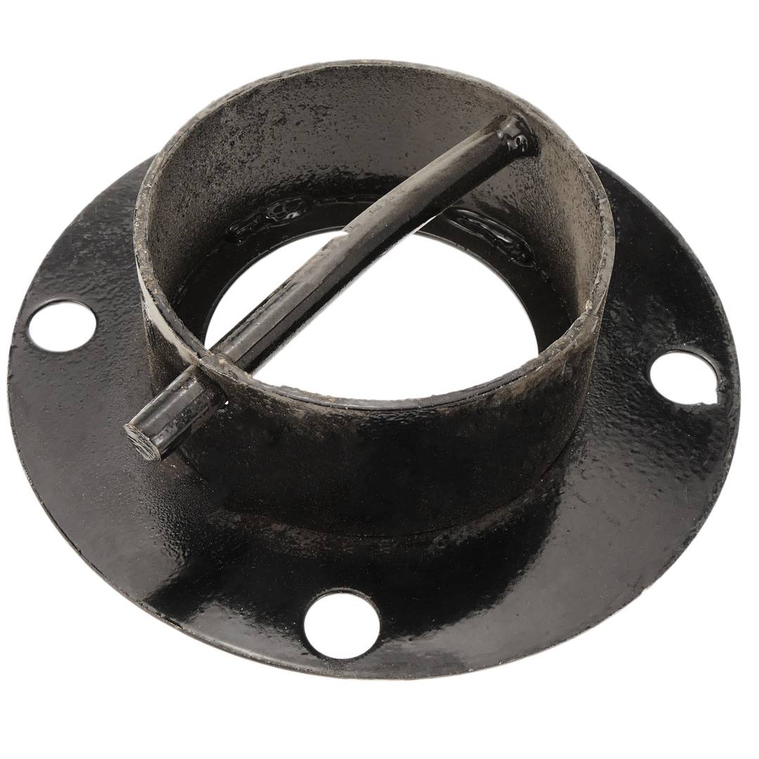 Genagelt Metall-Poller mit abnehmbaren Sockel 12x50 cm 1-pack