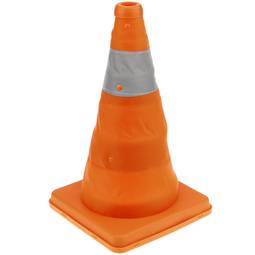 Cône de signalisation avec réflecteur et balise repliable de 32 cm