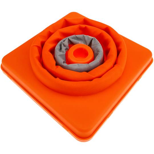 Con de tràfic amb reflector de senyalització i abalisament 32 cm plegable