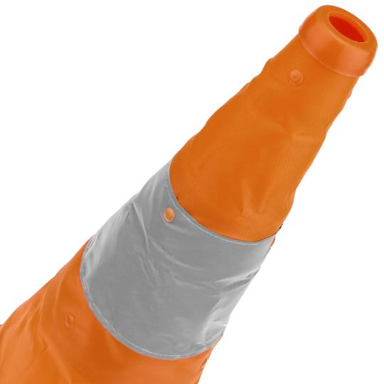 Verkehrskegel mit Signalreflektor und 50 cm Rundumleuchte