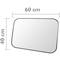 Espejo convexo rectangular de señalización seguridad y vigilancia 60x40 cm
