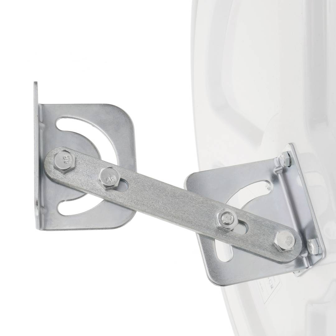 Wypukłe lustro do sygnalizacji bezpieczeństwa i ochrony 45 cm z reflektorami