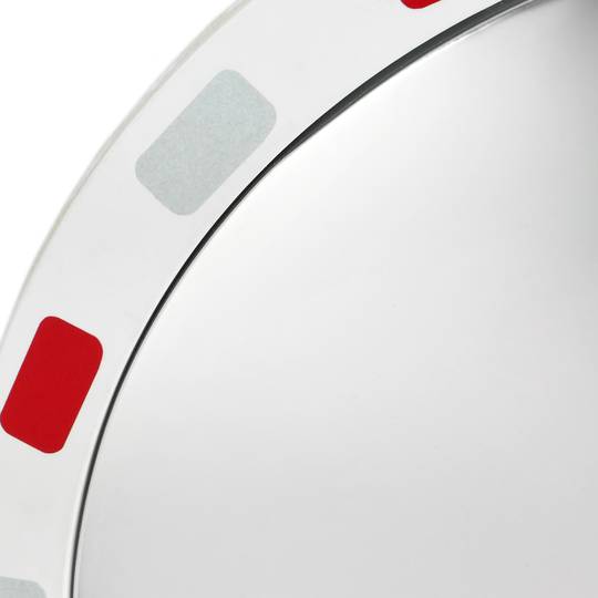 Wypukłe lustro do sygnalizacji bezpieczeństwa i ochrony 45 cm z reflektorami