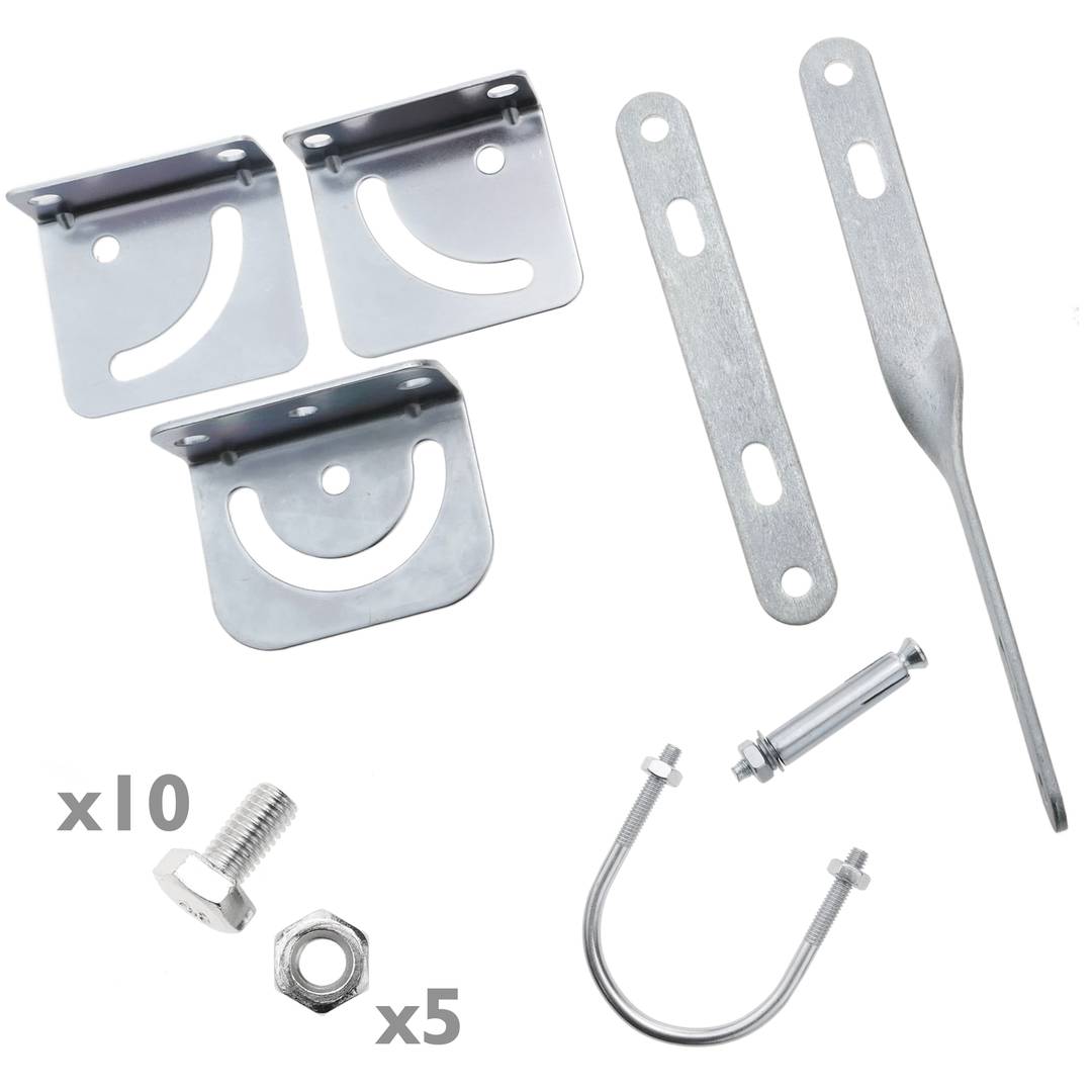 Wypukłe lustro do sygnalizacji bezpieczeństwa i ochrony 45 cm z reflektorami