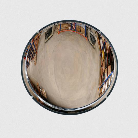 Espejo convexo de seguridad y vigilancia de techo semiesférico 360° 60cm