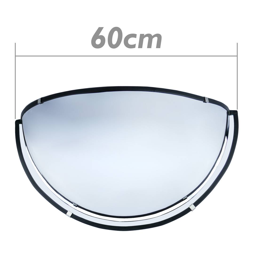 Bolle veiligheidsspiegel en halfronde plafondbewaking 180 ° 60cm
