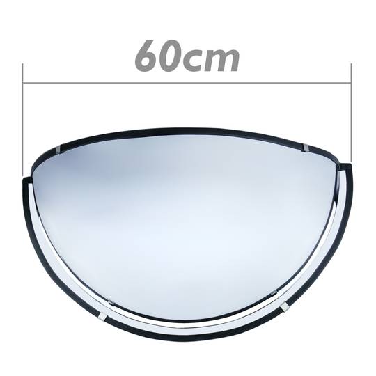 Bolle veiligheidsspiegel en halfronde plafondbewaking 180 ° 60cm