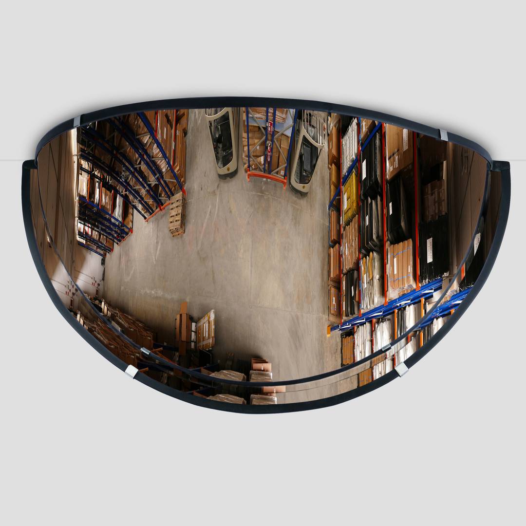 Bolle veiligheidsspiegel en halfronde plafondbewaking 180 ° 60cm