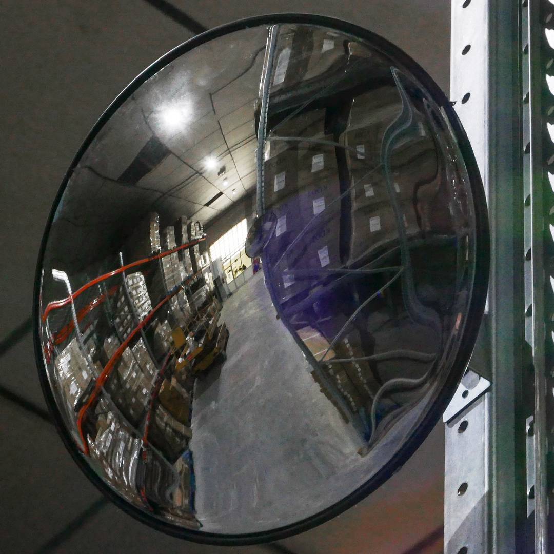Convex mirror safety security surveillance 60cm indoor - Cablematic