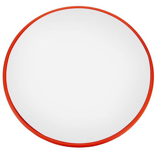 Espelho convexa de vigilância segurança sinalização 60cm laranja