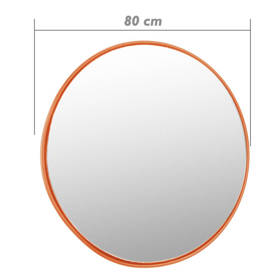 Miroir convexe sécurité surveillance 80cm orange