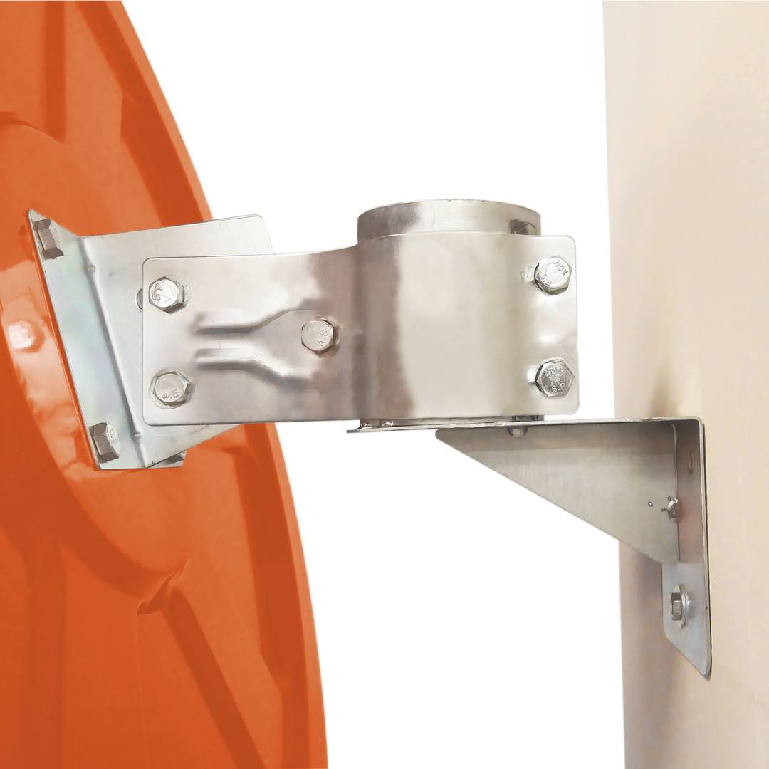 Miroir convexe sécurité surveillance 80cm orange