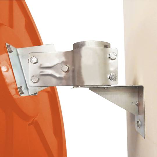 Miroir convexe sécurité surveillance 80cm orange