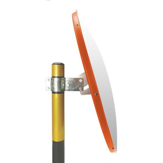 Miroir convexe sécurité surveillance 80cm orange