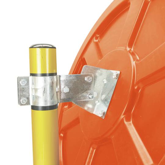 Miroir convexe sécurité surveillance 80cm orange