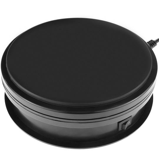 Elektryczna obrotowa podstawa 15 cm. Czarna obrotowa platforma