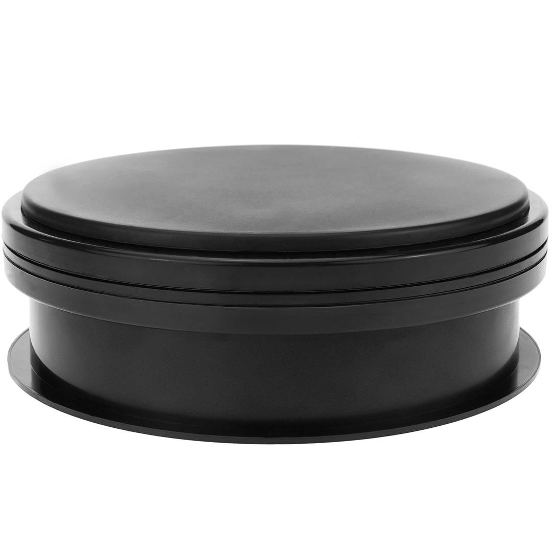 Plateau tournant electrique 15cm blanc noire