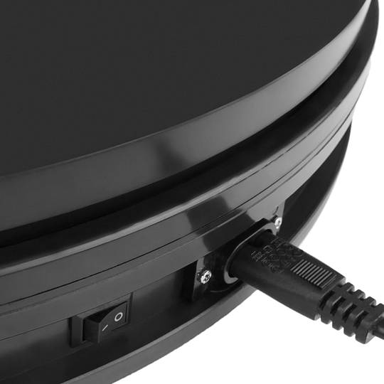Elektrisch Drehfuß 35cm schwarz Drehplattform