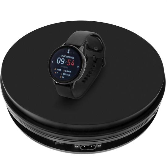 Plateau tournant electrique 25 cm noir