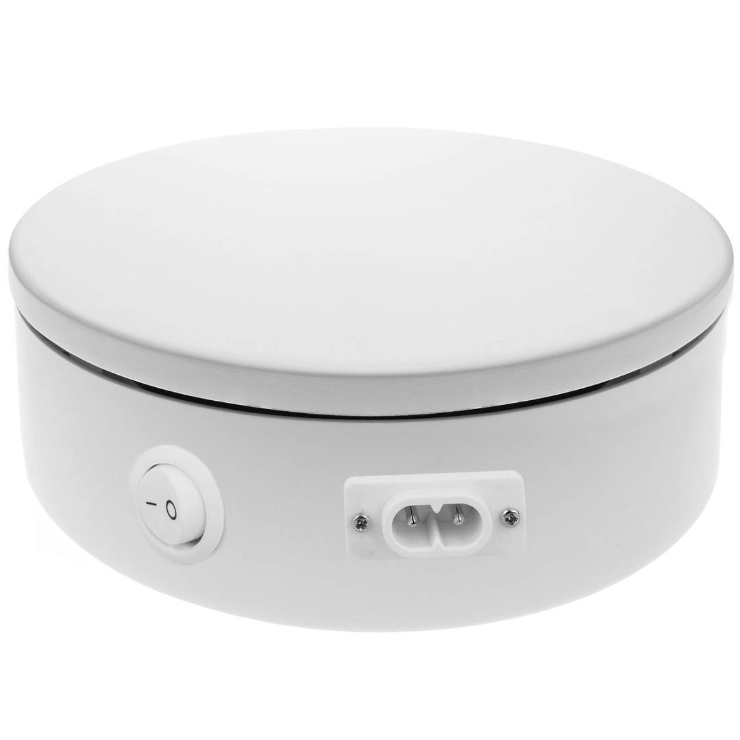 Base girevole elettrica 30 cm bianco