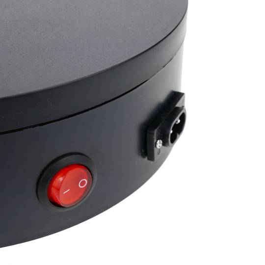 Powered rotating base display 30 cm black lazy susan