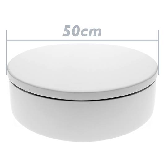 Elektrisch rotierende drehteller 50 cm weiss