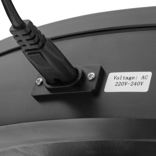 Elektrisch rotierende drehteller 50 cm schwarz