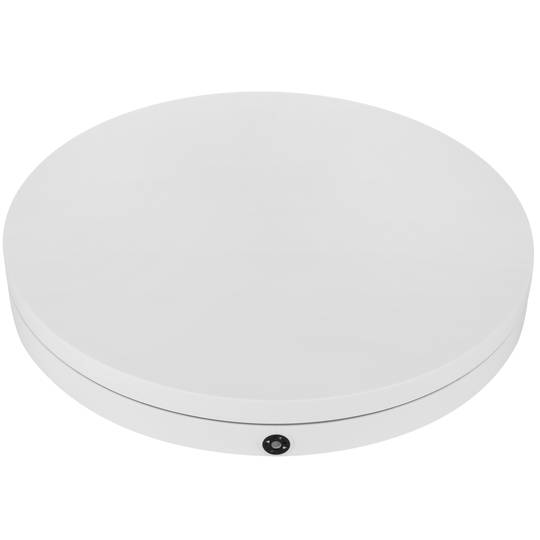 60 cm elektrisch draaibare voet. Wit roterend platform met afstandsbediening