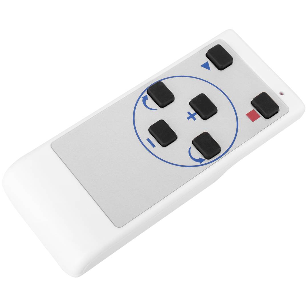 60 cm elektrisch draaibare voet. Wit roterend platform met afstandsbediening