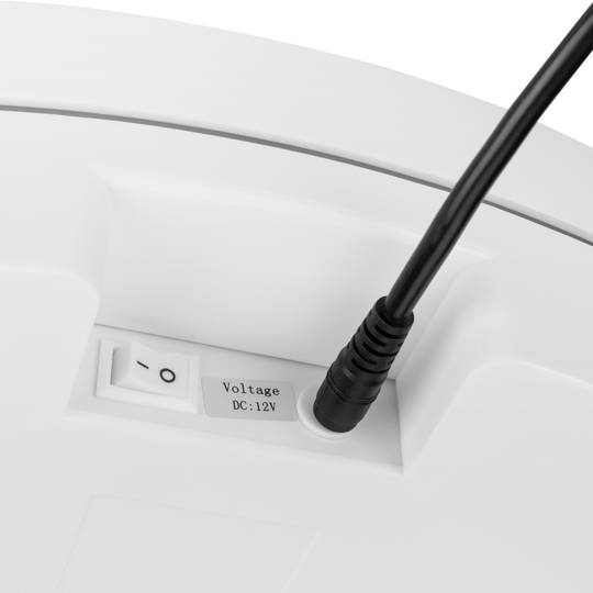 60 cm elektrisch draaibare voet. Wit roterend platform met afstandsbediening