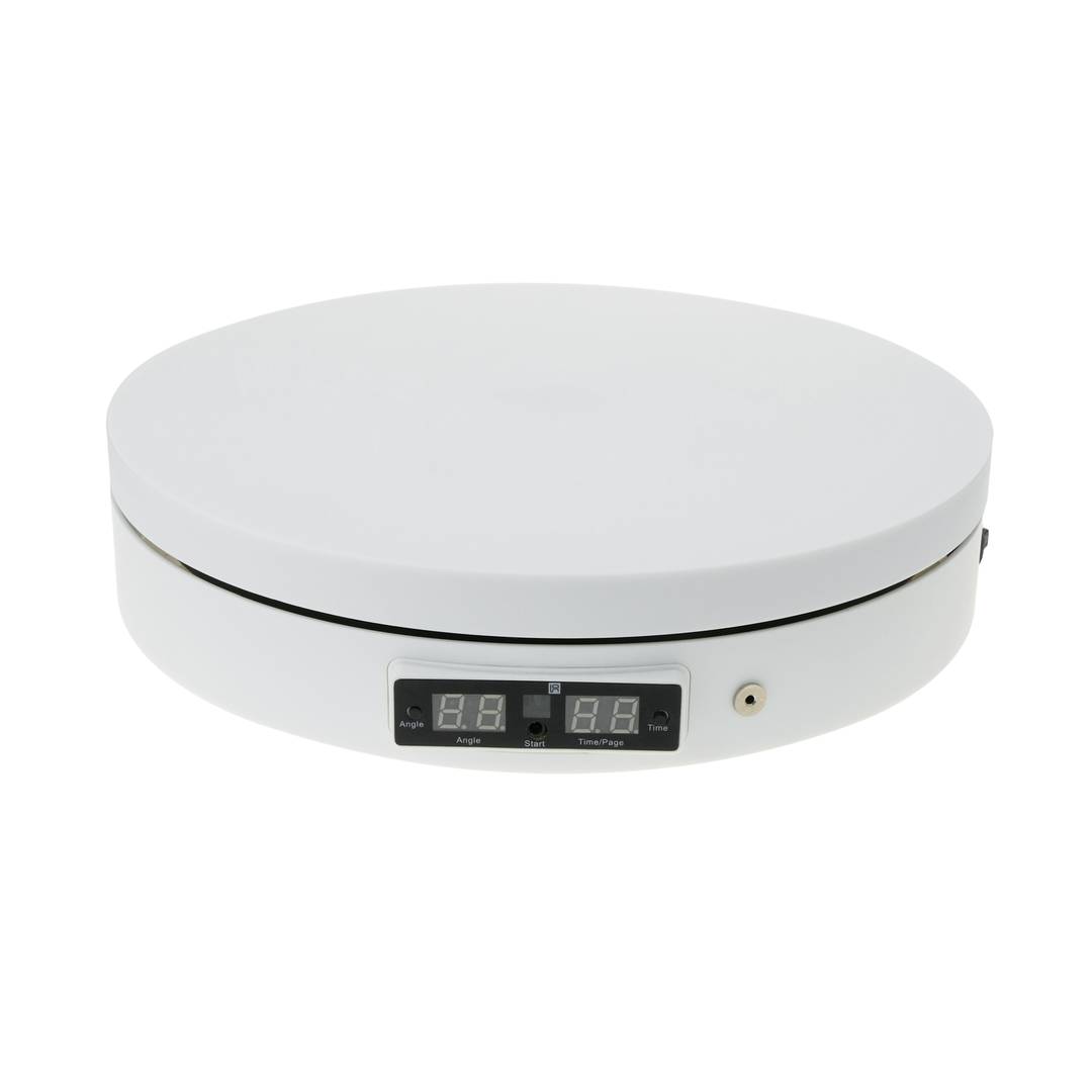 Elektrisch rotierende drehteller 28 cm weiss mit programmierbaren fernbedienung für fotografie