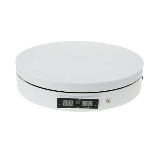 Elektrisch rotierende drehteller 28 cm weiss mit programmierbaren fernbedienung für fotografie