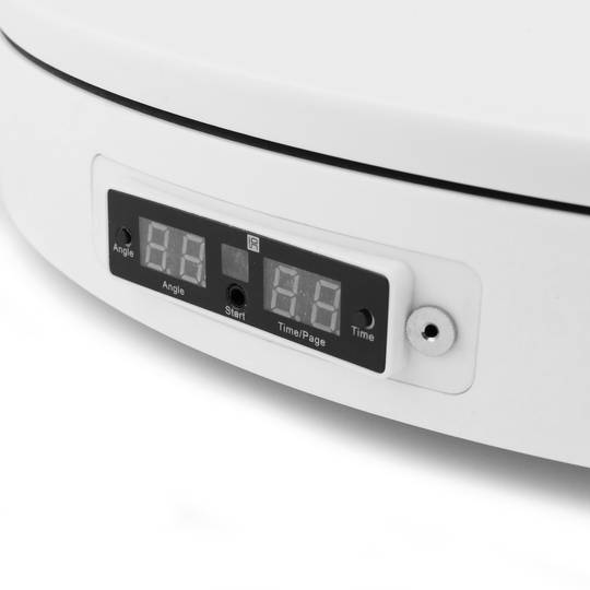 45 cm elektrische draaivoet. Wit roterend platform met afstandsbediening