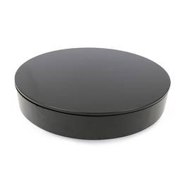 Base giratoria eléctrica de 60 cm. Plataforma rotatoria de color negro con control remoto