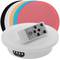 Base giratòria elèctrica 20 cm blanc amb comandament a distància, amb 5 panells de colors