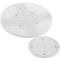 Electric turntable with 12cm diameter battery in white color