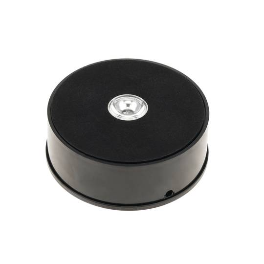 Base girevole elettrico di 10cm piattaforma rotante nero giratutto con illuminazione a LED