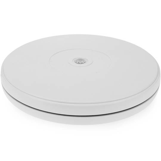 Base girevole elettrico di 25cm piattaforma rotante bianco giratutto con illuminazione a LED