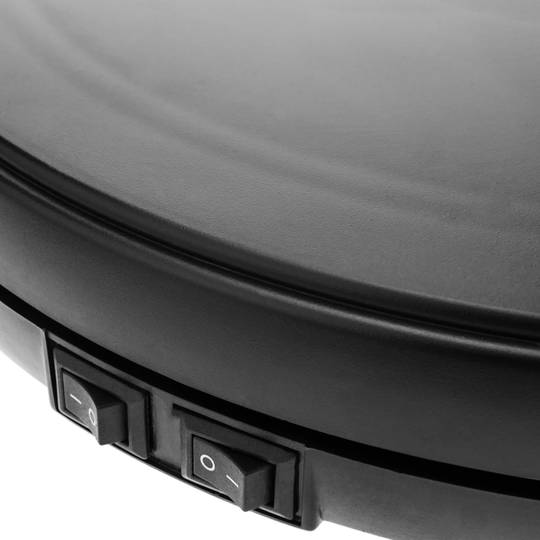 Base giratória elétrica 25 cm preto com iluminação LED