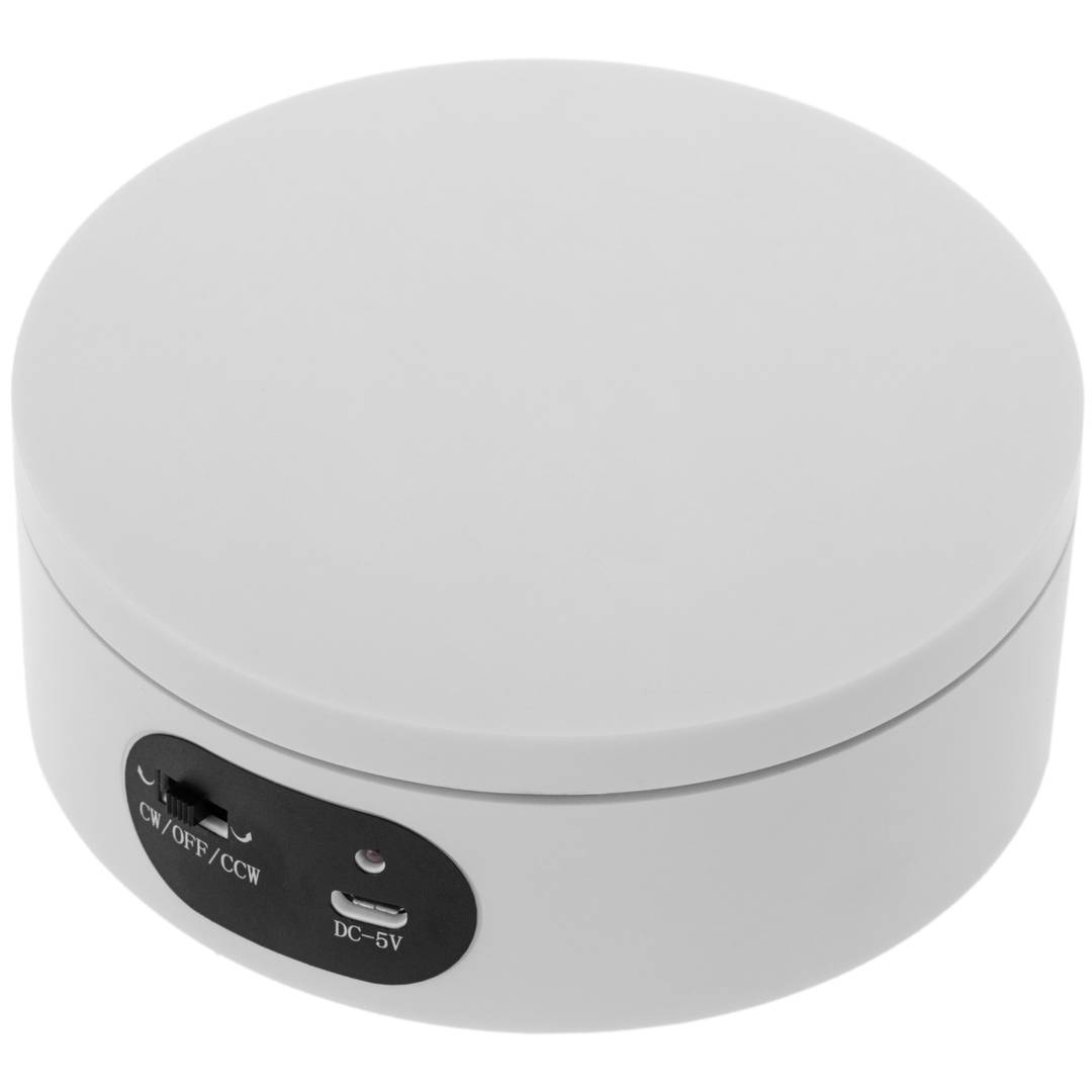 Electric rotating turntable 12cm white, rotating platform