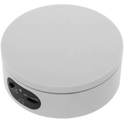 Base giratória eléctrica 12cm branca com velocidade de rotação ajustável