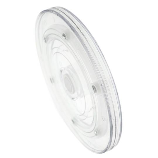 Base giratória manual 10 cm transparente