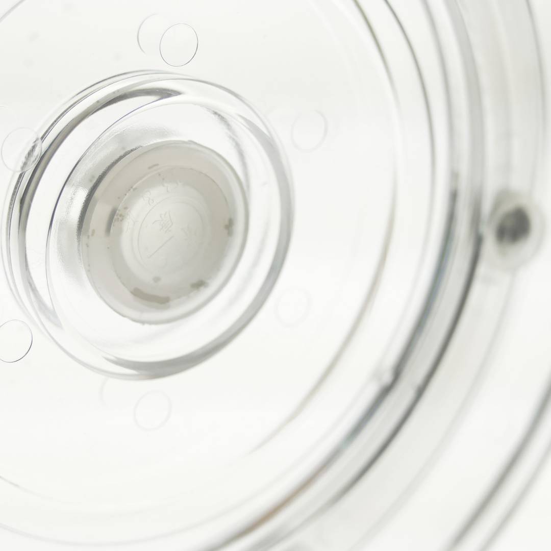 Manuelle rotierende drehteller 15 cm transparent - Cablematic