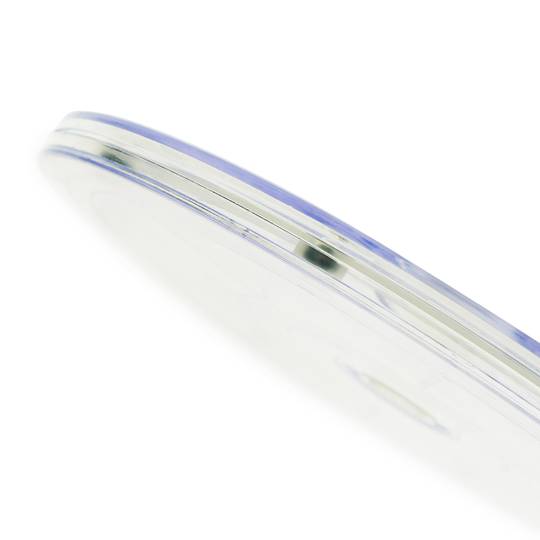 Base giratória manual 20,3 cm transparente