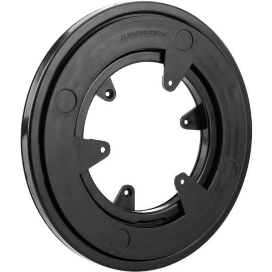 Base giratòria manual de 15 cm i 30 kg de càrrega. Plataforma rotatòria de color negre