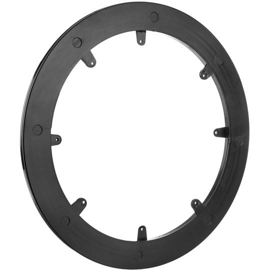 Base rotative manuelle 35 cm et 30 kg de charge. Plateforme tournante noire