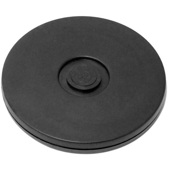 10 cm manuele draaivoet. Zwart roterend platform