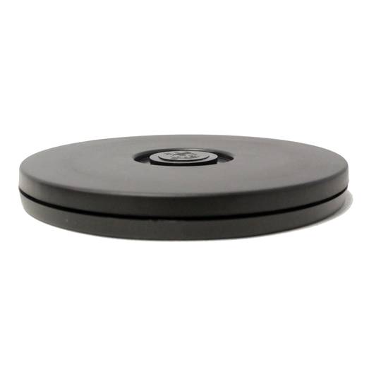 10 cm manuele draaivoet. Zwart roterend platform